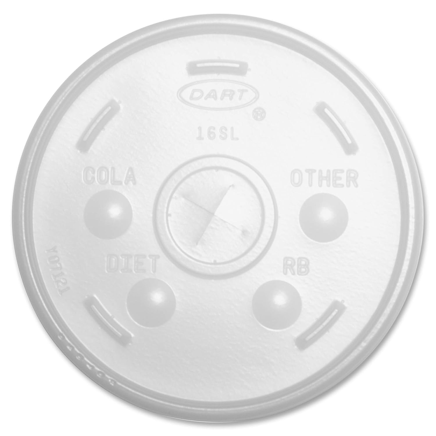 Dart 16SL Translucent Sorbet Lid for Hot and Cold Foam Cup, 100 Count