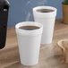 Dart 16 Oz Foam Cups, Insulated Disposable White, Hot and Cold Drinks, 100 Count, 16J16 To-Go Cups