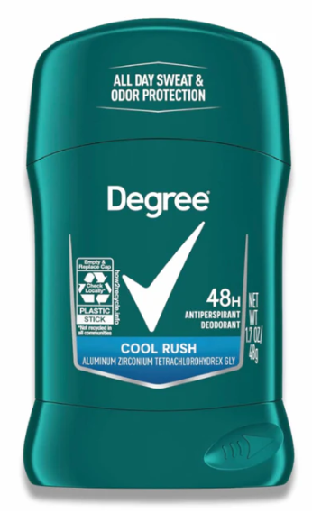 Degree Men Cool Rush Antiperspirant Deodorant Stick, 1.7 oz (3-Pack)