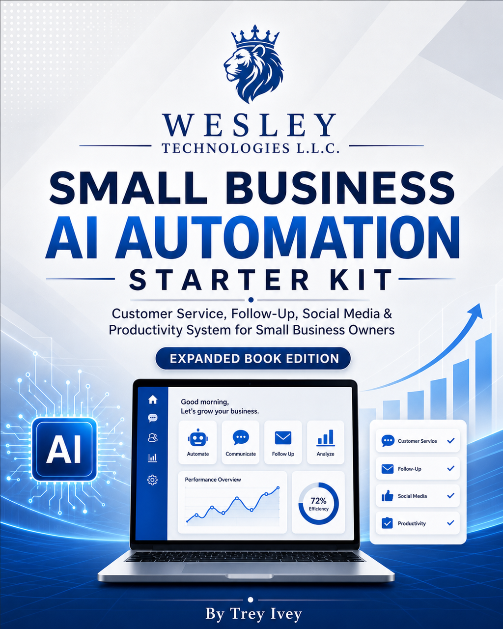 Small Business AI Automation Starter Kit Expanded Book Edition cover by Trey Ivey
